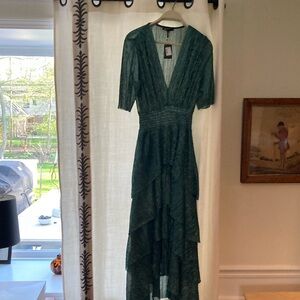 Maje Ruffine Ruffled Midi Dress - NWT